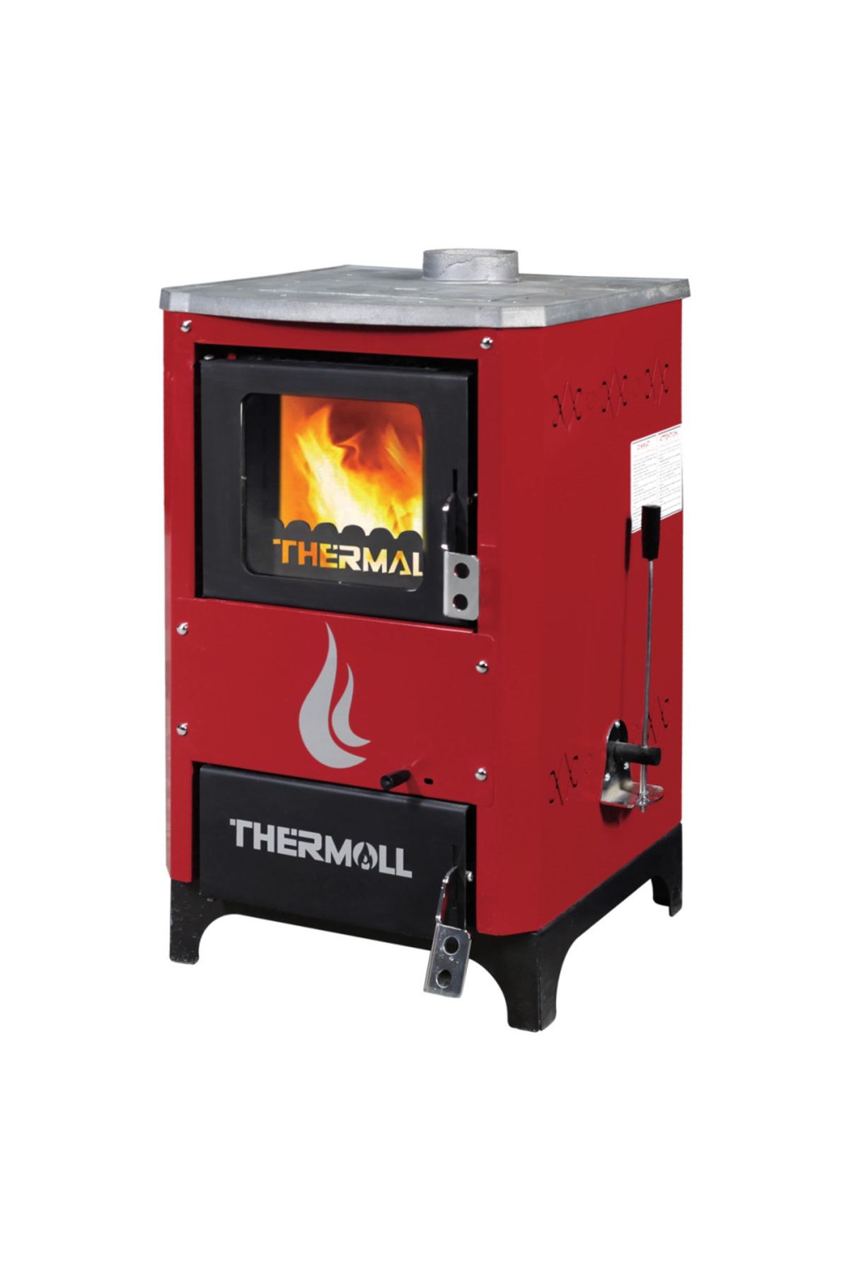 THERMALL Arslan Isı Teknik Mini Şömineli Kalorifer Kazanı Sıcak Su Döküm