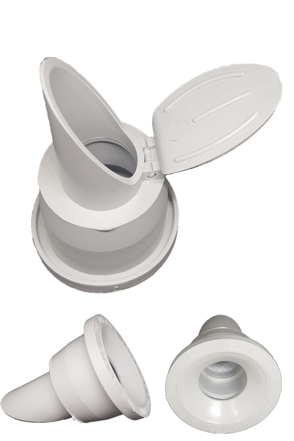 KUSTAR Lavabo Koku Giderici Çek Valfli Lavabo Gider Adaptör Conta Ø50 Evye Koku Önleyici