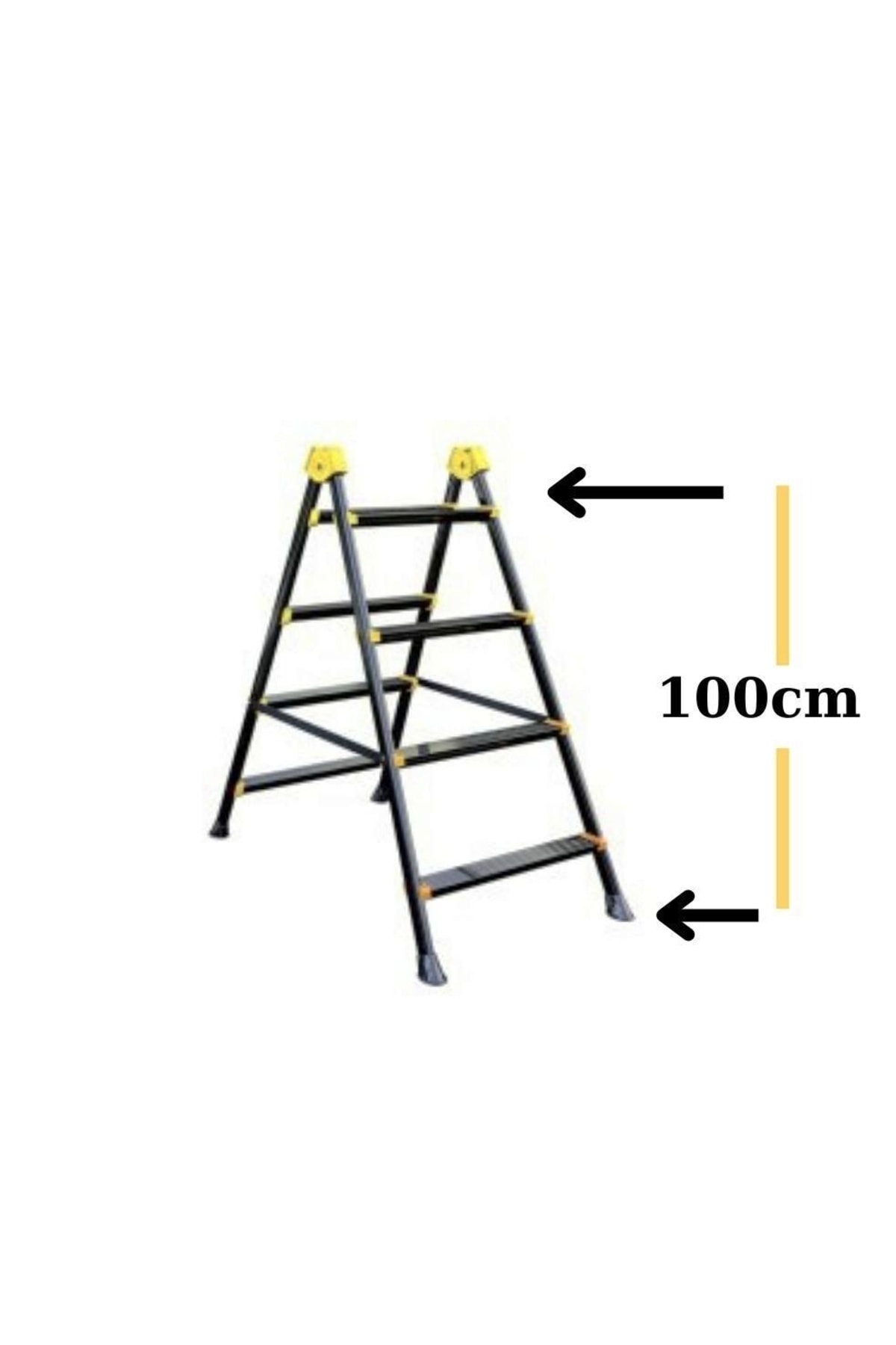 Master 4+4 Superstep Metal Merdiven Çift Çıkışlı 150kg Taşıma Kapasitesi 4 Basamak